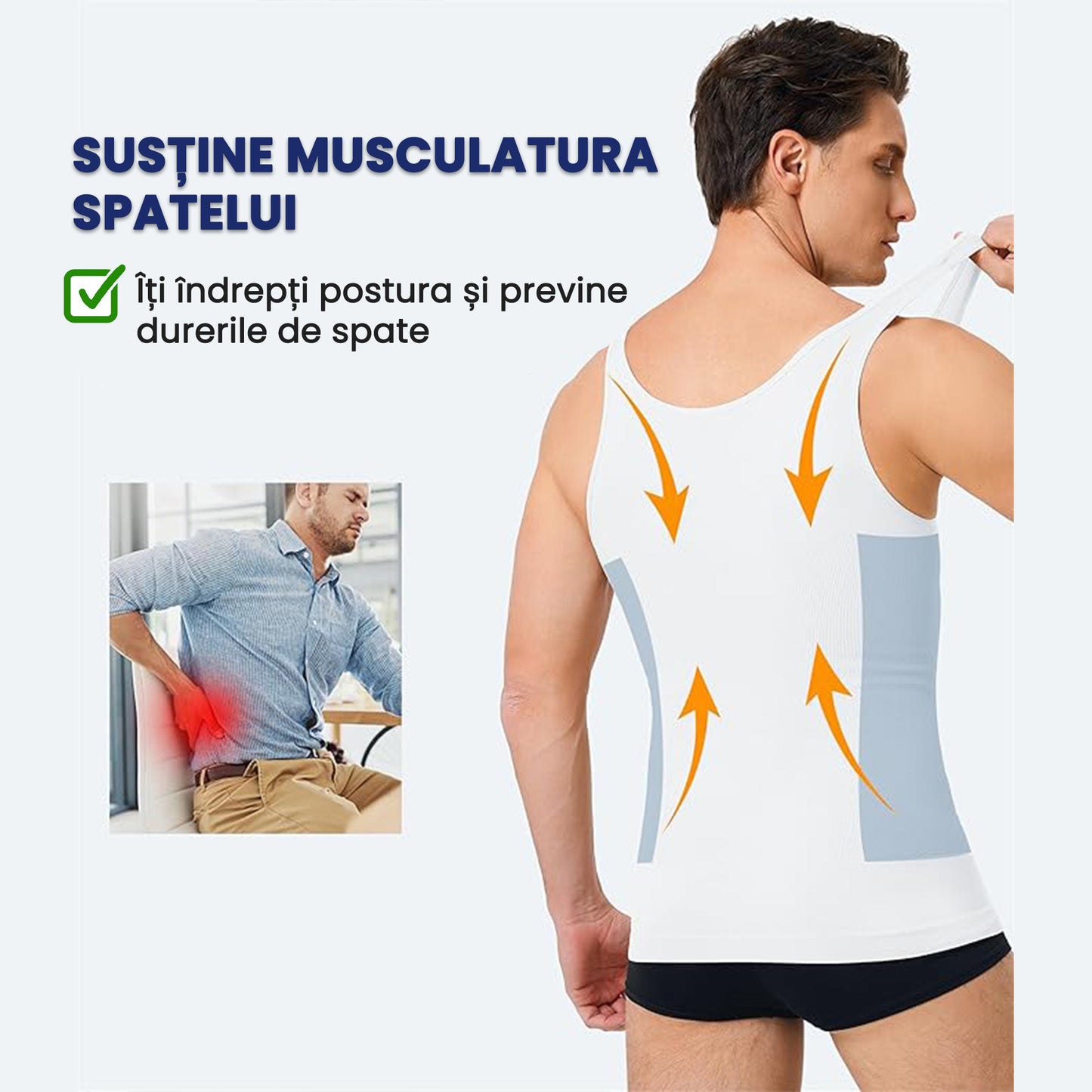 Maiou Modelator pentru Bărbați Slim’n Lift – Ascunde Burta