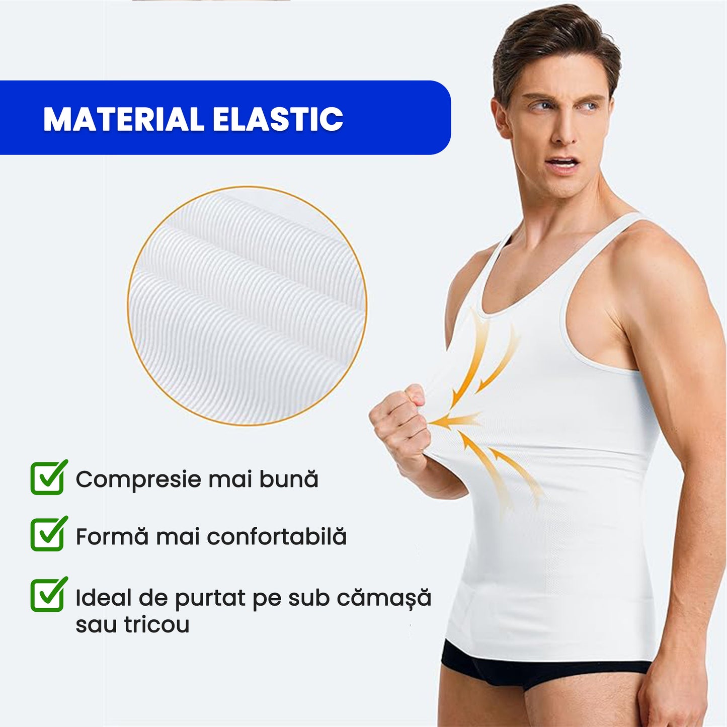 Maiou Modelator pentru Bărbați Slim’n Lift – Ascunde Burta