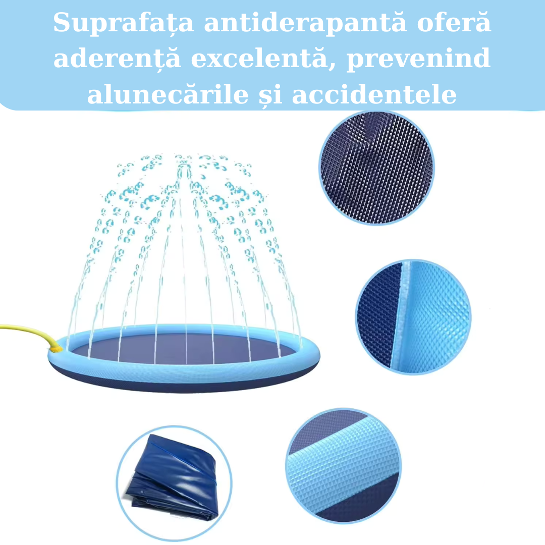 Piscina Gonflabila AquaJoy pentru Copii si Animale - Covor de Joaca Acvatic de Vara