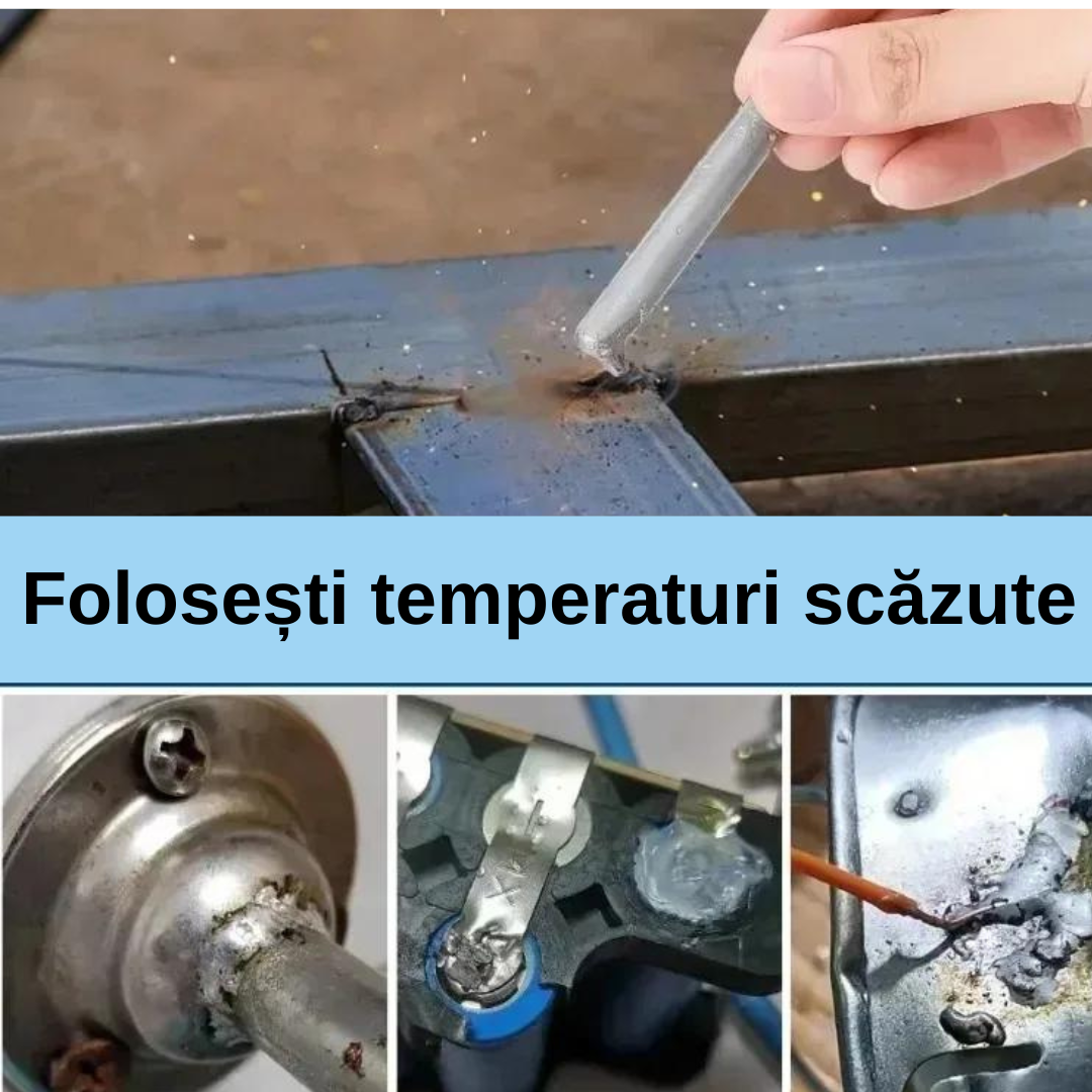 Set 3 Tije Universale de Sudură cu Flux de Temperatură Scăzută