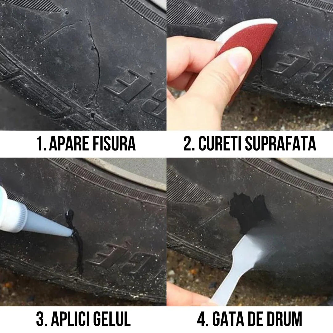 Gel Instant pentru Repararea Cauciucurilor - Soluția Salvatoare pe Drum! 🚗✨