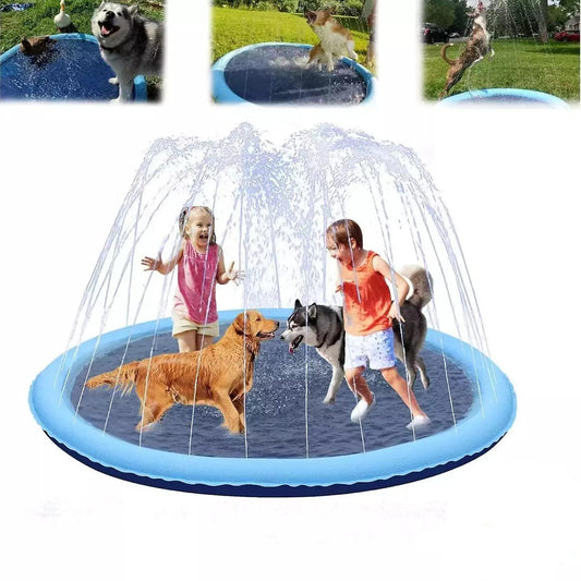 Piscina Gonflabila AquaJoy pentru Copii si Animale - Covor de Joaca Acvatic de Vara