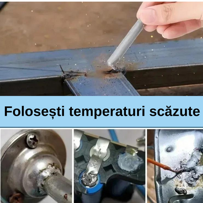 Set 3 Tije Universale de Sudură cu Flux de Temperatură Scăzută