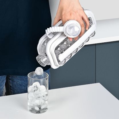 Iceball maker 2in1 - recipient pentru bile de gheata sau sticla de apa portabila
