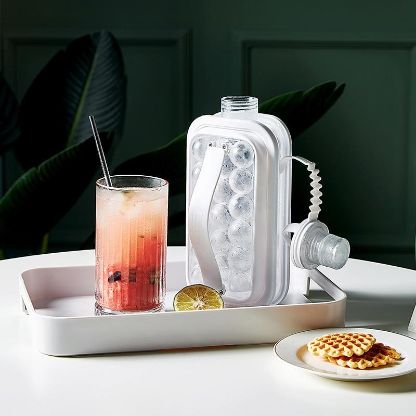 Iceball maker 2in1 - recipient pentru bile de gheata sau sticla de apa portabila